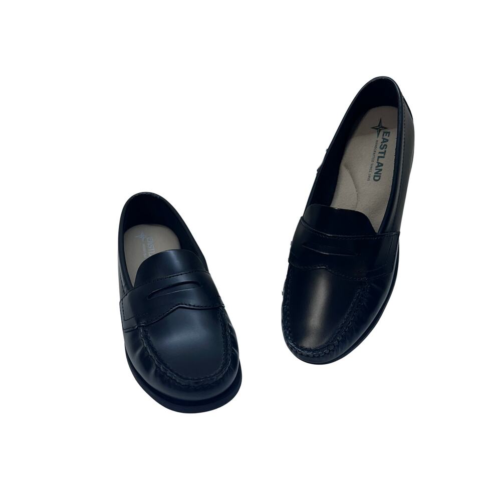 NIB Eastland Black Leather Penny Loafers Womens 5.5 Old Money Prep Chic Modern - Picture 8 of 12